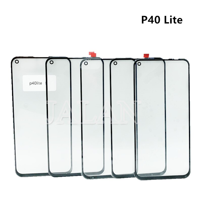 5 pçs vidro frontal para huawei p9 p10 p30 p40 lite p20 pro p inteligente plus p inteligente z 2018 2019 tela de toque lcd vidro danificado reparo