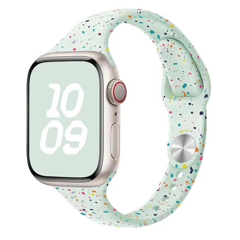 Slanke siliconen band voor Apple Watch Ultra 44 mm band 41 mm 45 mm correa 38 mm 40 mm 49 mm Sportarmband iWatch serie 8 7 6 5 se 4 3
