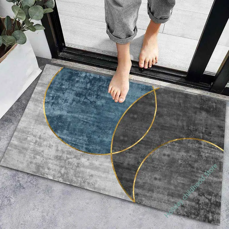 Alfombra antideslizante para puerta de entrada, alfombra moderna súper absorbente para el suelo del hogar y el baño, alfombra para el suelo del pasillo, entrada