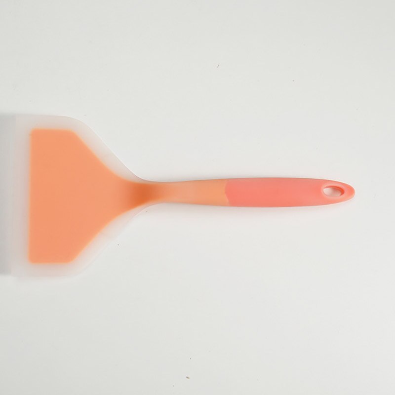 Espátula antiadherente para cocina, utensilios de cocina de silicona con gancho, 1 Uds.: Naranja