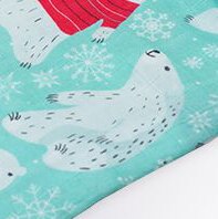 Baby Swaddle Wrap Soft Bamboo Cotton Blanket For Baby Stroller Use Cute Cartoon Baby Blanket 120*120cm: Animal Print