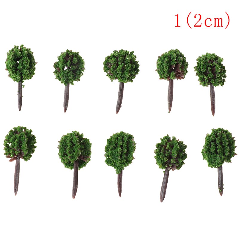 10 stk kugleformede blomstermodel træer blandet træmodel landskabstræer tog layout havelandskab miniature: A1