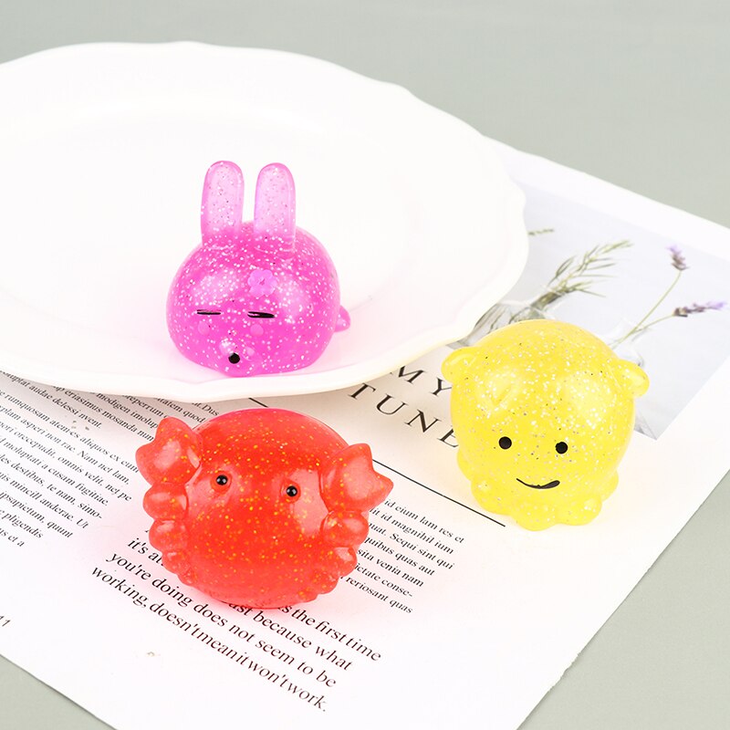 Big Spongy 1PCS Squishy Mochi Toys Cute Animal Antistress Ball Squeeze Mochi Rising Sticky Stress Relief Toy