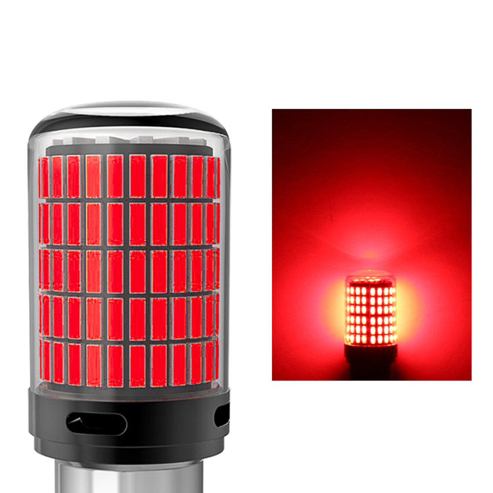 2 uds luz LED de coche de alta potencia P21W PY21W 1156 P21/5W 1157 BAY15D lámpara de señal trasera delantera Canbus 4014SMD W21W W21/5W 7440 7443 12V: Cristal azul / 3157 P27/7W T25