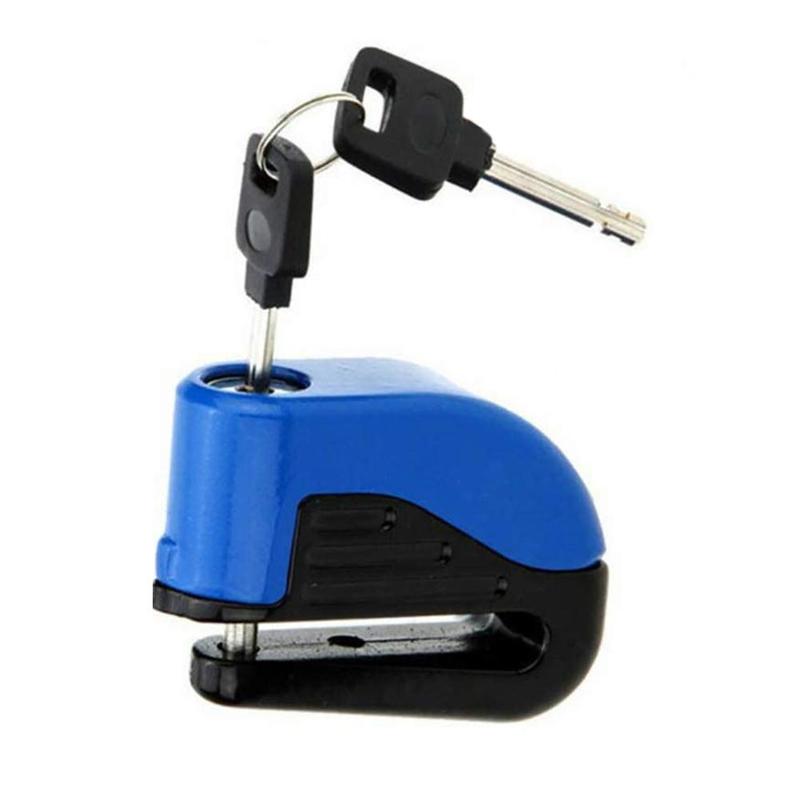 bicycle anti-theft car lock mountain bike alarm lock: blue