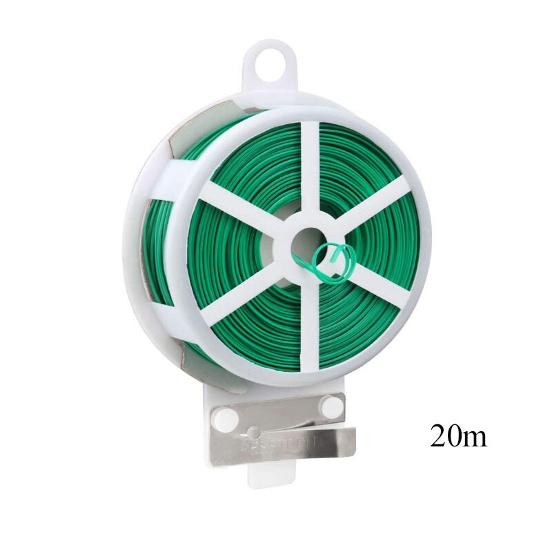 Pvc Tuinieren Twist Ties Plastic-Coated Bonsai Draad Binding Kabel 20/30/50/100M Rubber-Coated Strapping Touw Boom Plant Tie