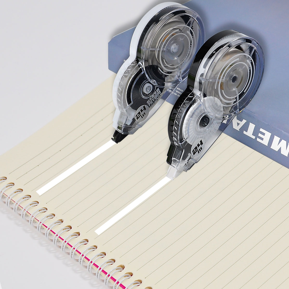 Korektor w taśmie A Długość 24 m Biały klej studio gabinet Większe narzędzia Wyprzedaż