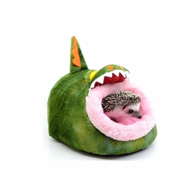 Maison pour animaux de compagnie, cochons d'inde, furets, hamsters, hérissons, lapins, rats hollandais, lit super chaud pour petits animaux: L / Crocodile