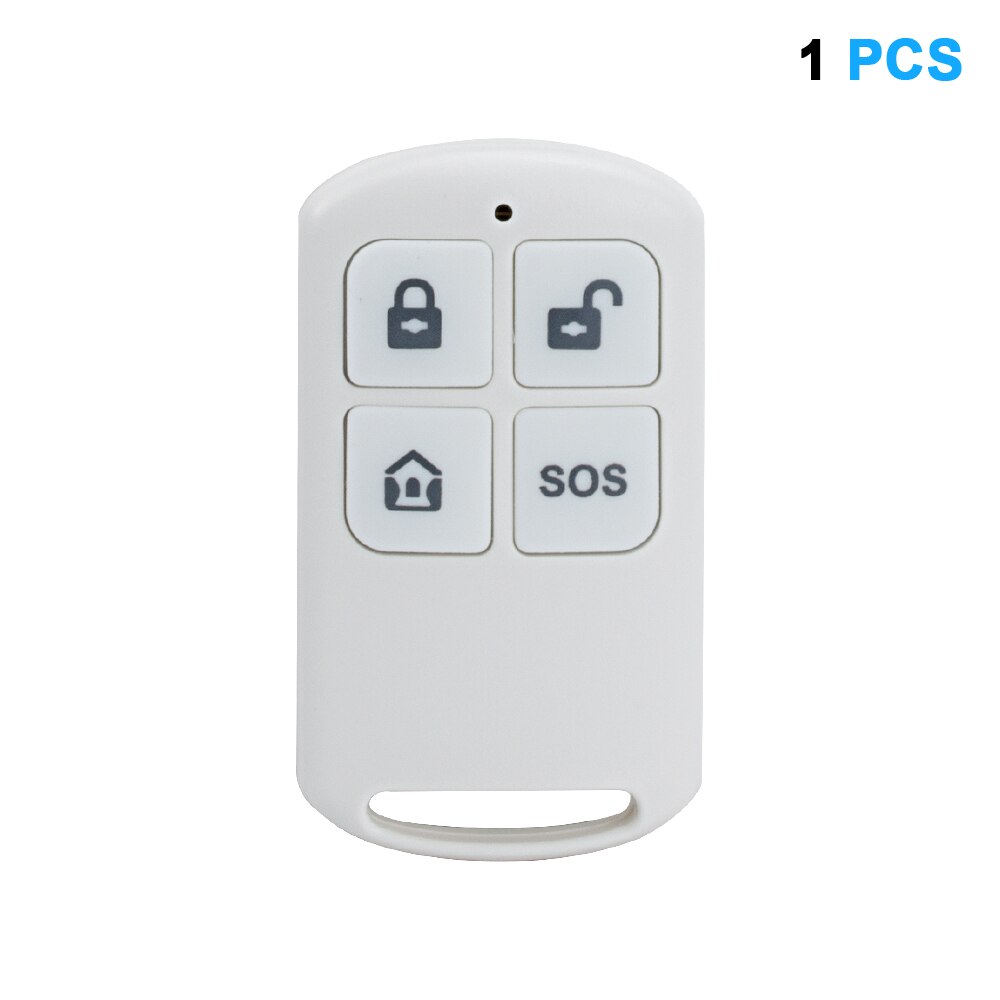 Awaywar Wireless Remote Control High-Performance Portable 4 Buttons Keychain For WIFI GSM Home Security Alarm System 433MHz: 1 PCS