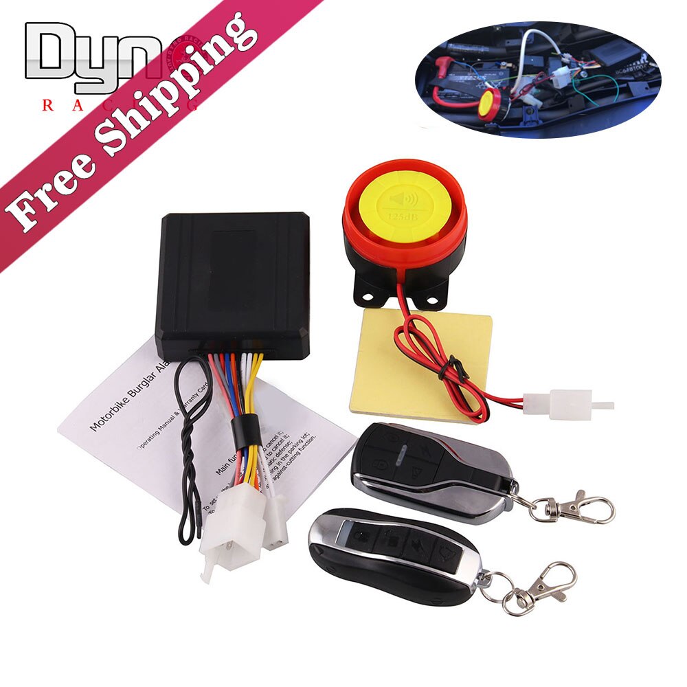 Uniwersalny motocykl silnik system alarmowy skuter anty-kradzież alarm bezpieczeństwa Moto pilot robić silnika początek + Alarme Moto głośnik
