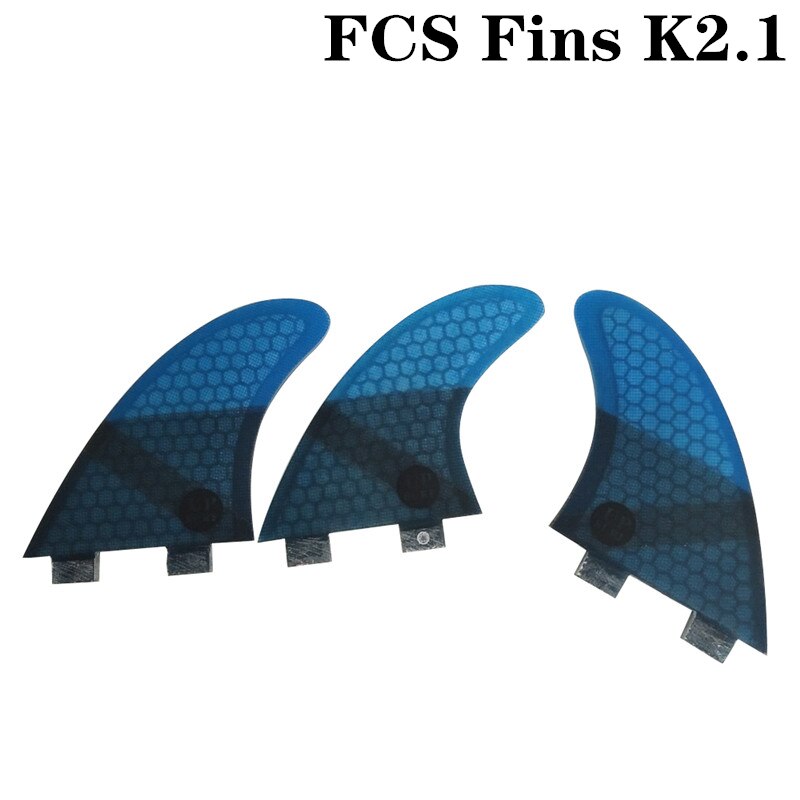 FCS K2.1 surf fins surf Board Surf Fins Fibreglass Surfboard fins fcs 1 M size thruster fin: Blue
