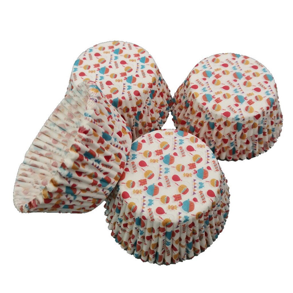 50/100 pièces 14 modèle cuisson Cupcake revêtements tasse papier Tuli cuisson emballage étui gâteau Muffin tasse boîte gâteau outil Cupcake pour la cuisine: E 100PCS