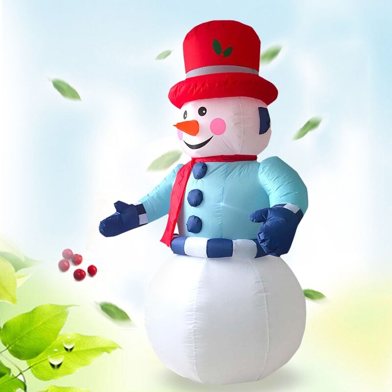 1.8m led opblaasbare kerst sneeuwpop figuur blower binnen en buiten decoratie speelgoed