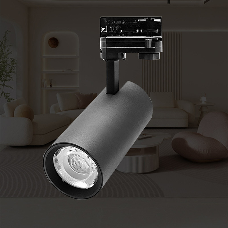 Luz de pista led 20w 30 40 lâmpadas de trilho AC85-265V 2 fios 3 fios 4 fios 1 fase 3 fases holofote led interno para loja