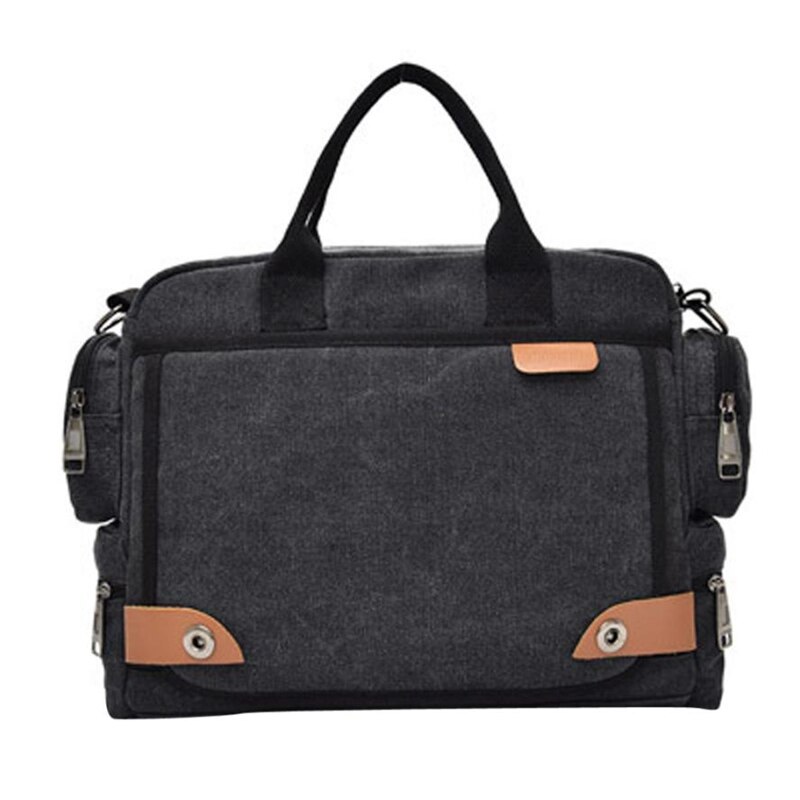 Lederen Aktetassen Mannen Laptop Aktetas Mannen Canvas Messenger Schoudertas Crossbody Sling Aktetas Tassen Satchel O0605 #30