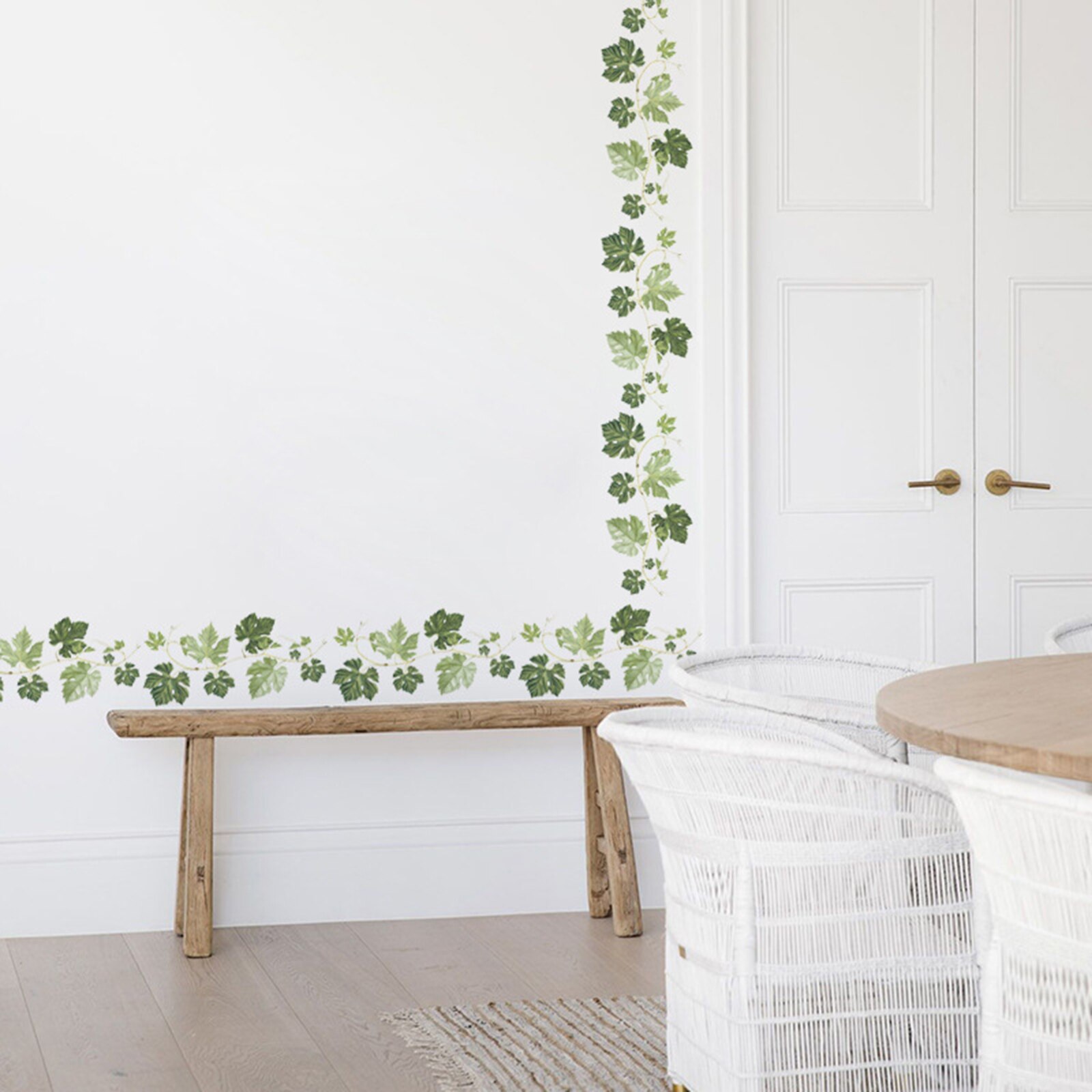 Ivy Muurdecoratie Sticker Groene Wijnstokken Muur Grenzen Vinyl Sticker Voor Slaapkamer Woonkamer Keuken Decoratie 58X14cm Duurzaam