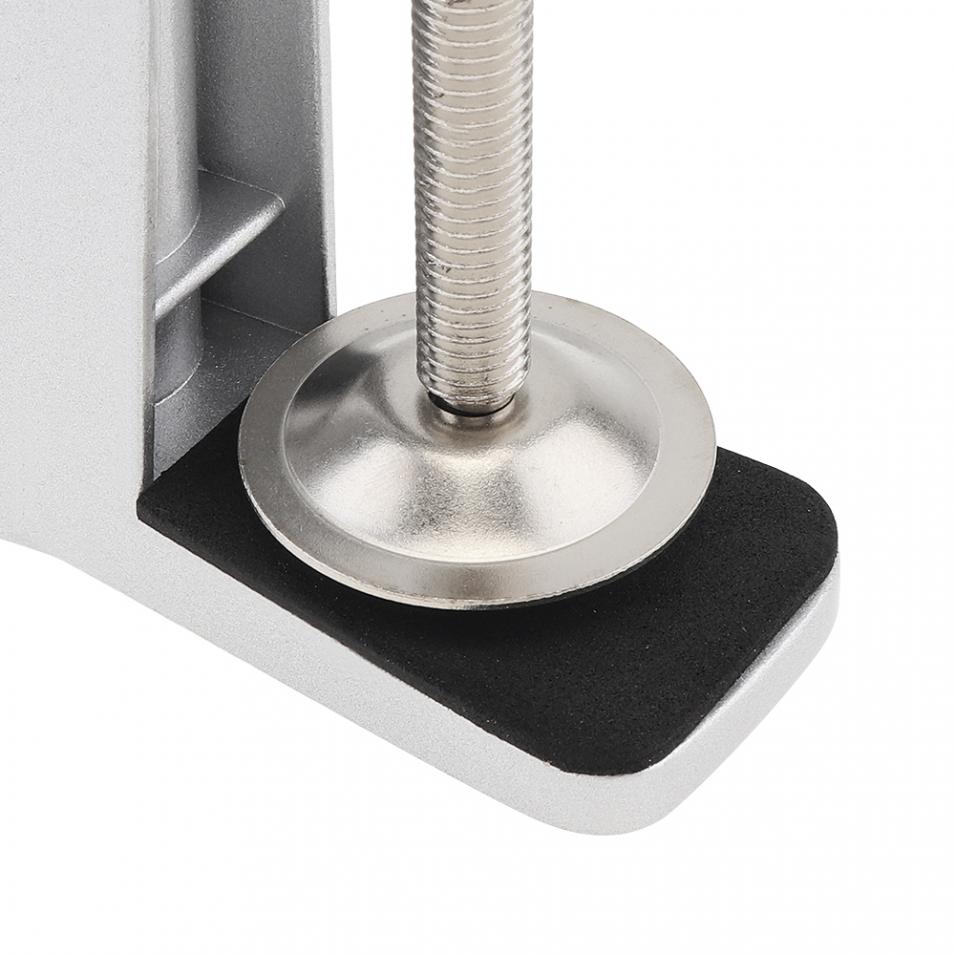 Aluminum Alloy Adjustable Desk Lamp Fixed Base Clamp Holder Clip Stainless Steel Swing Arm for DIY Universal Hose Table Lamp