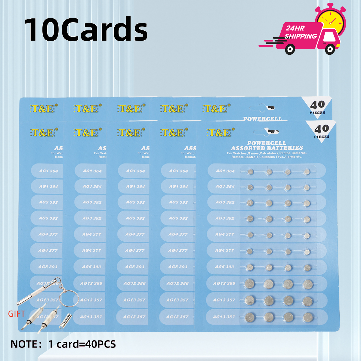 40 peças 1.55v ag13 lr44 l ag1 ag3 ag4 ag5 ag12 sr44 baterias de botão a76 lr1154 gp7 célula moeda relógio brinquedos bateria remota: green