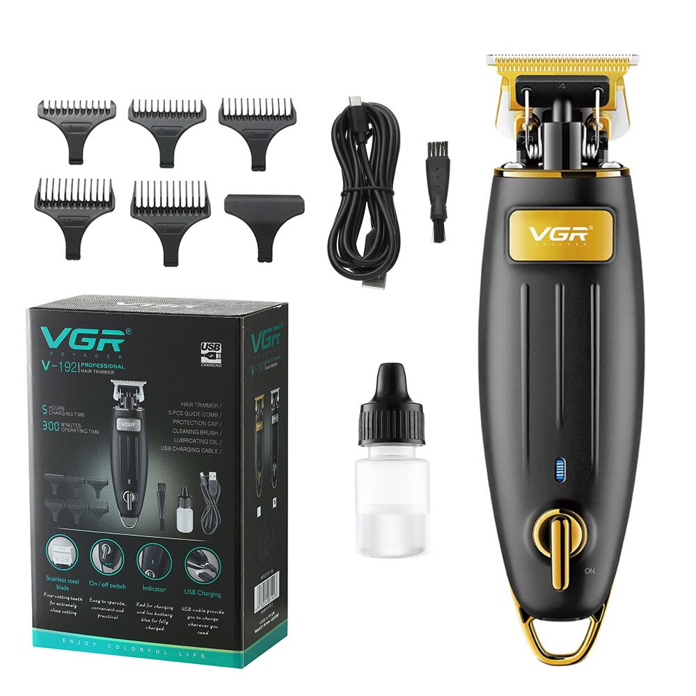 Vgr Usb Waterdicht Tondeuse Baard Trimer Body Gezicht Tondeuse Elektrische Tondeuse Mannen Baard Professionele Mannen Trimmer: Goud