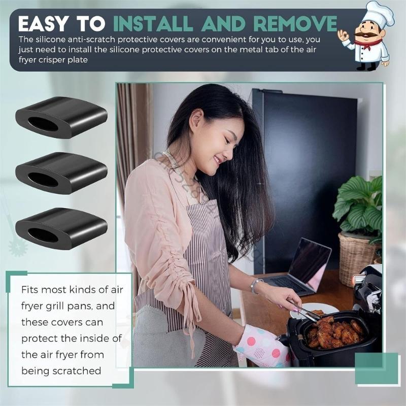 20Pcs Air Fryers Component Protectors Air Fryer Tray Feet Bumpers Air Fryer R9UD