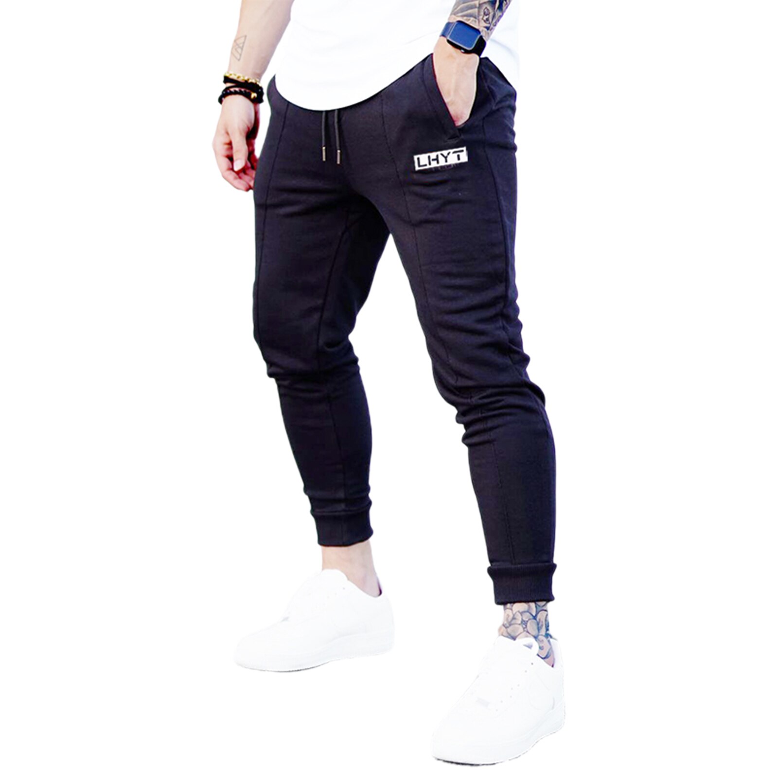 Mannen Casual Trainingspak Sets Lange Mouw Sweatshirt Met Match Jogging Pant Fall Winter Running Sport Kleding Past