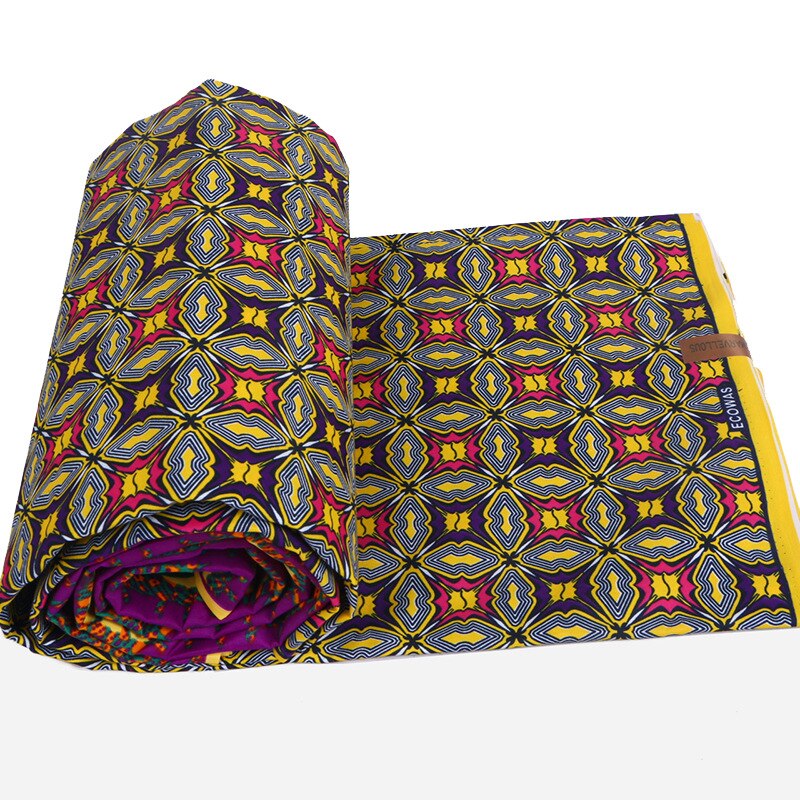 Nigeria wax african clothing 100% polyester Holland printed fabric 6 yard