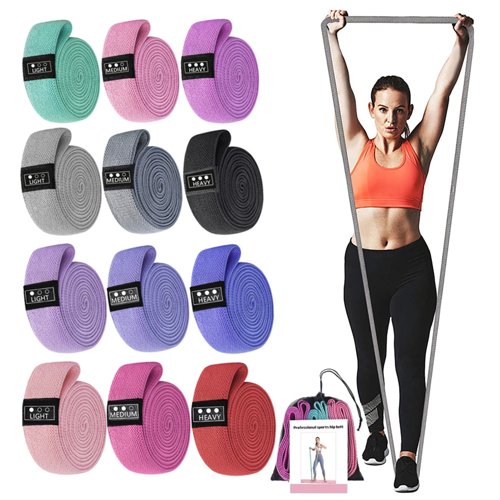 105lb Lange Widerstand Schleife Band einstellen unisex Fitness Yoga Elastische Bands Hüfte Kreis Oberschenkel Hocken Band trainieren Fitnessstudio Ausrügestochen für hause