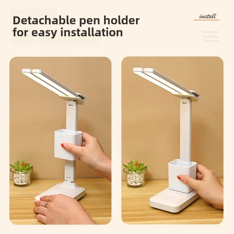 Augenschutz-Leselampe für freundlicher, Studenten, lange Akkulaufzeit, aufladbar, Stecker-in, Schlafsaal, Schlafzimmer, Arbeitszimmer, Schreibtischlampe