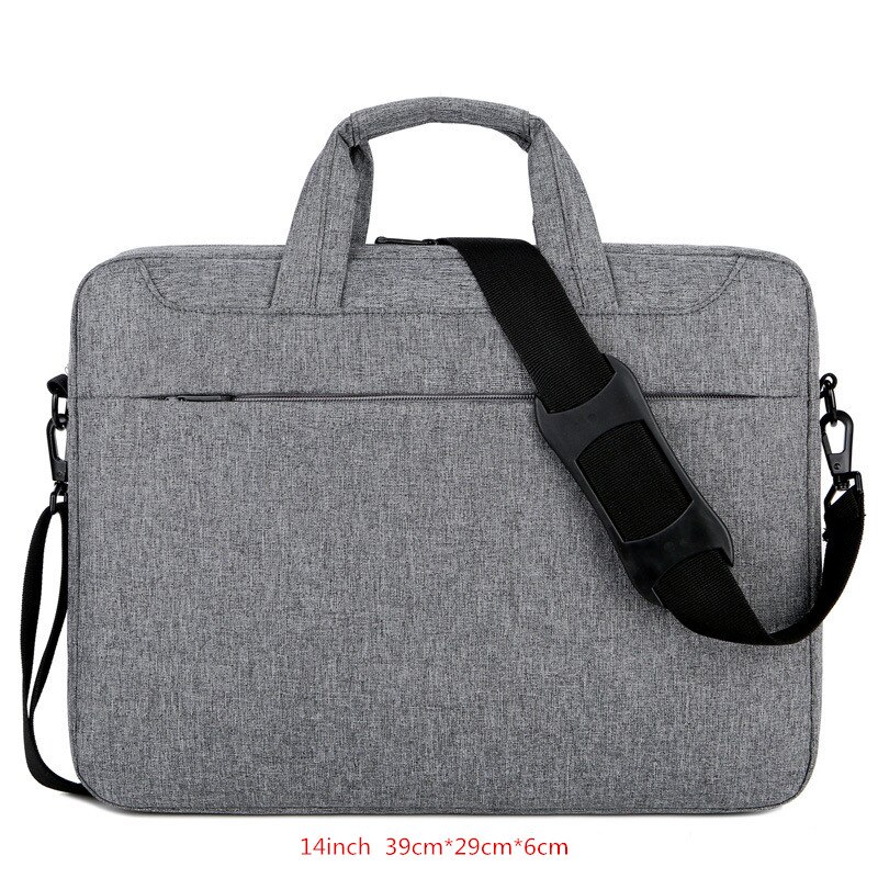 Męska teczka damska torba na laptopa odporna na wstrząsy wodoodporna torba na ramię Crossbody torba podróżna na telefon komórkowy: A  Dark gray S