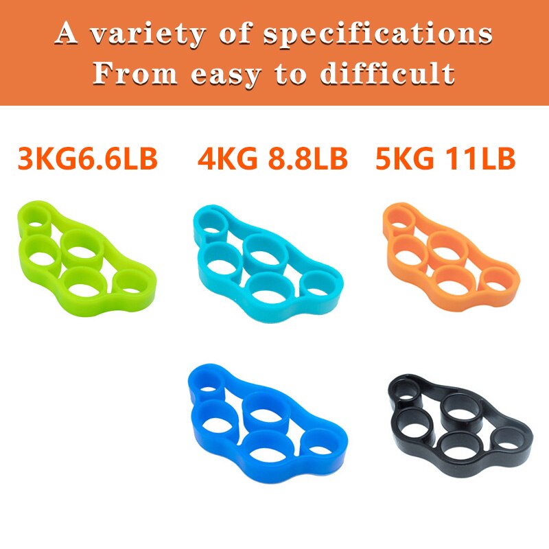 Silicone finger clip strength trainer resistance band hand shake wrist exercise stretching resistance finger trainer exercise fi