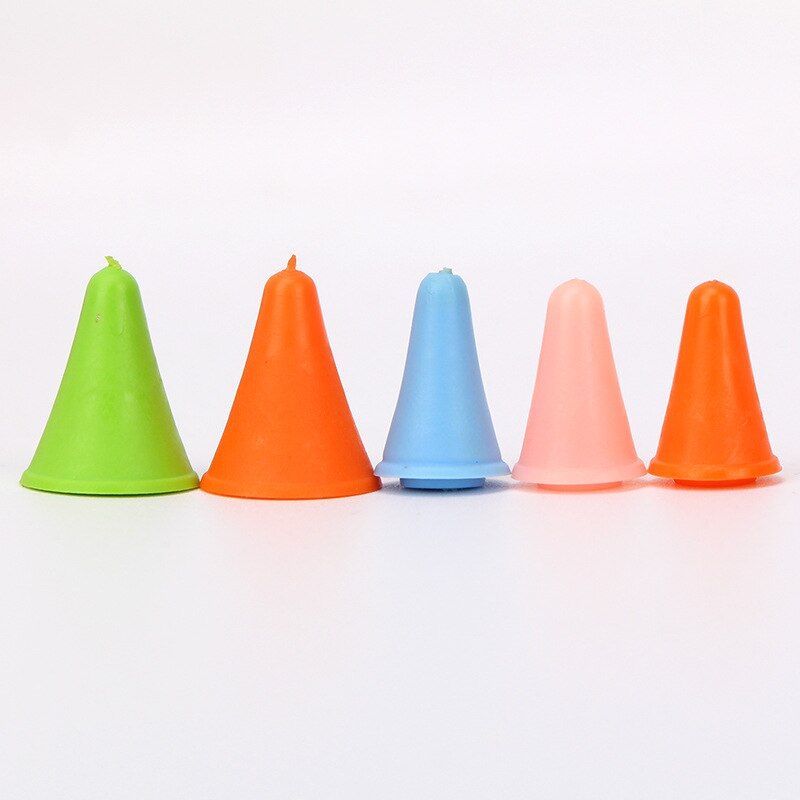 10 kpl satunnaisen väriset kumikartio neulepuikkojen korkin kärjet silikonipistesuojat neulomiseen ompelutarvikkeet 19mm*12mm