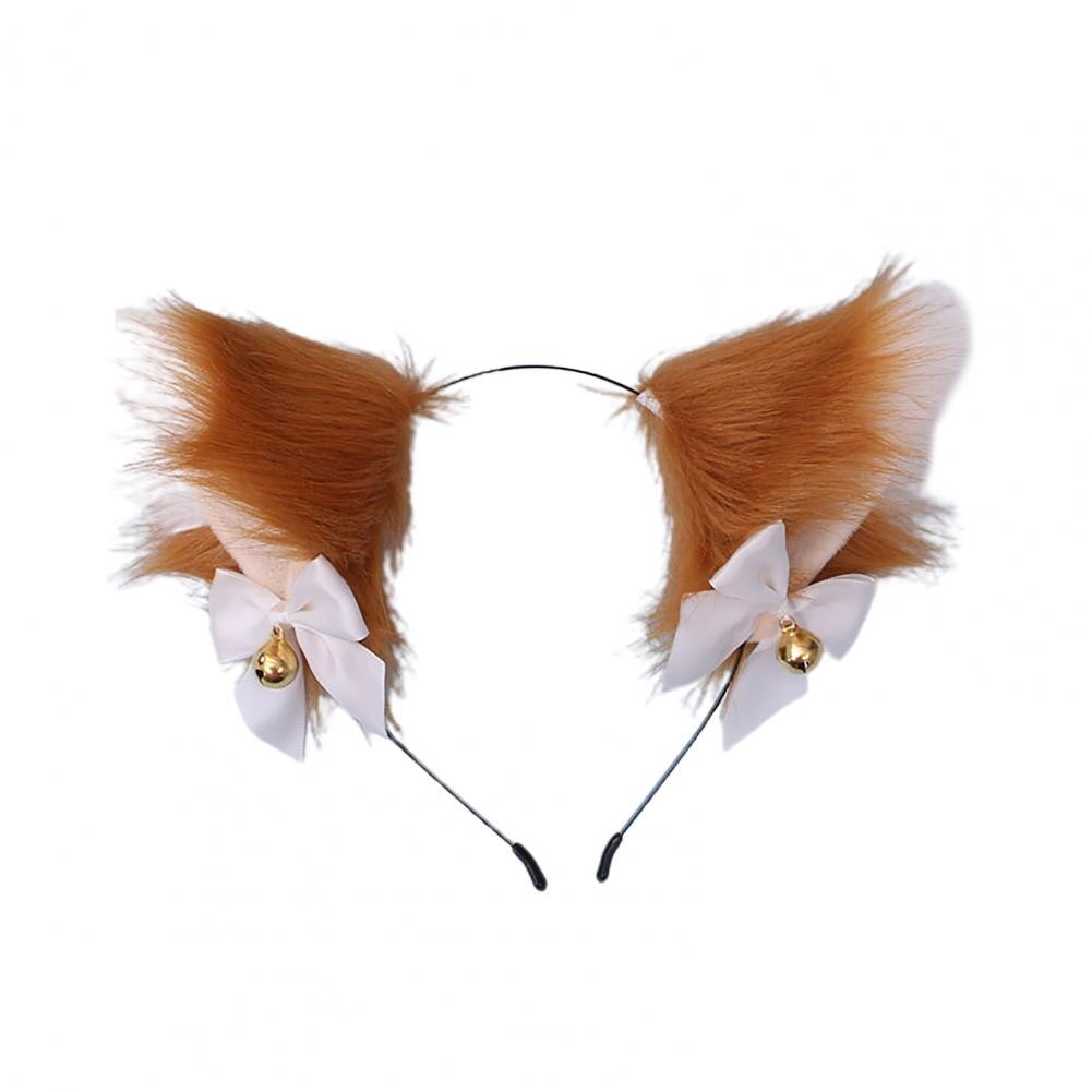 Diademas con forma de orejas de Animal para mujer, banda de pelo de imitación de piel de conejo, para Cosplay, temática