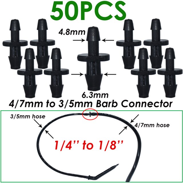 Irrigation 2L/4L/8L Steady flow dripper with 4-way cross Connector Agriculture Drip water irrigation Drip arrow connector 20Sets: KSL01-268-50PCS
