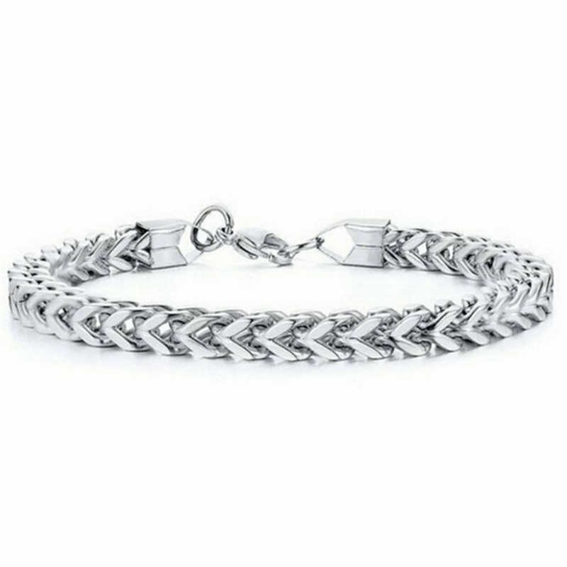 Bracelet pour hommes bonne en acier inoxydable hommes Bracelet hommes serpent chaîne sur la main hommes chaîne Bracelets: SV