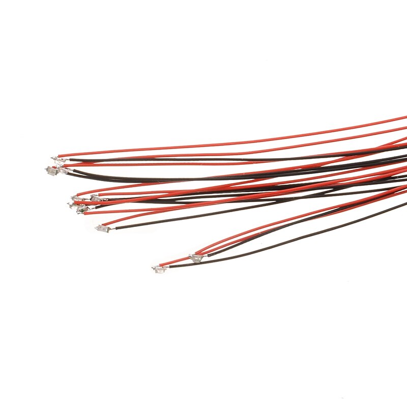 10Pcs Blue #0402 Pre-soldered Micro Litz Wired Leads Blue SMD Led 200mm Length For DIY Small Models 3V