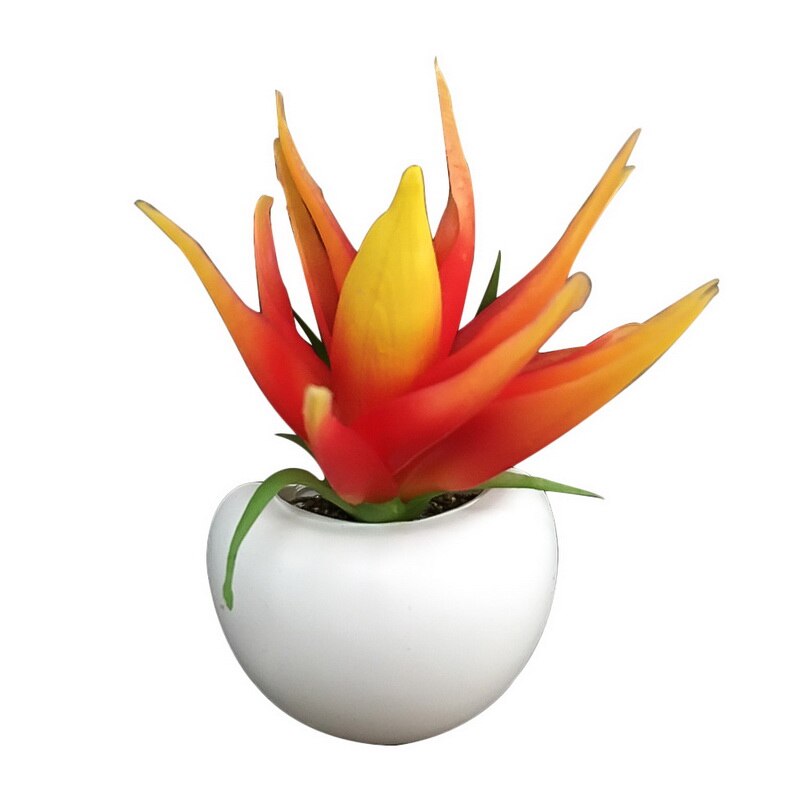 Etiqueta engomada del refrigerador ramo de flores suculentas planta de nevera imán magnético maceta planta para la decoración de la pared del hogar: pineapple