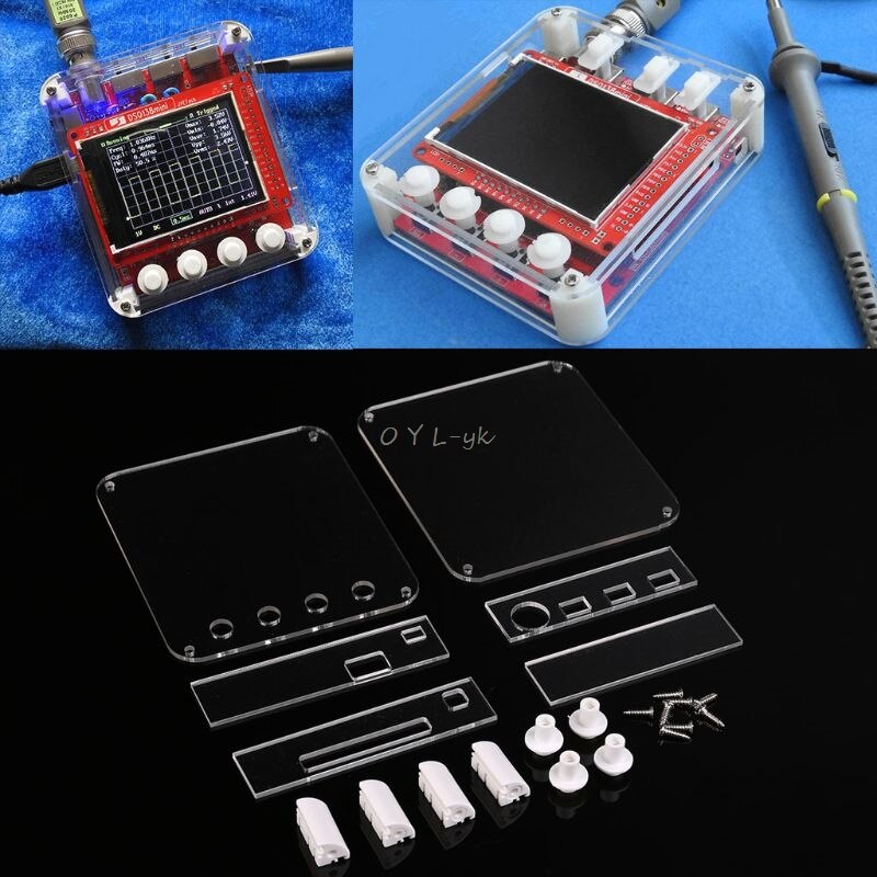 Funda protectora acrílica para Mini osciloscopio Digital DSO138, cubierta transparente antiarañazos, bricolaje