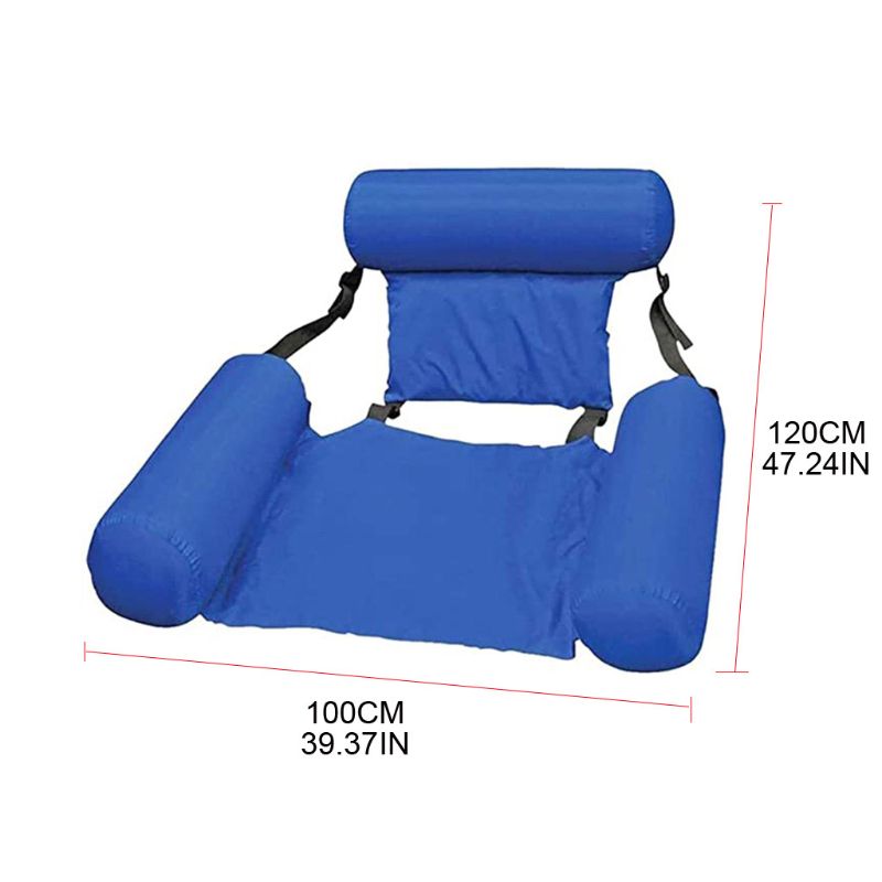 Hammock Inflatable Pool Float Multi-Purpose Summer Swimming Pools Water Chair Portable Sports Lounger X5XE
