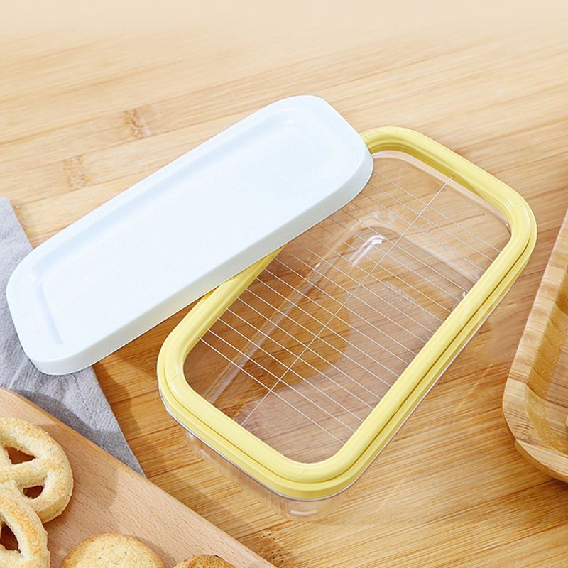 Botersnijder, snijmachine, roestvrijstalen snijmachine, brood, cake, kaas, glazen bewaardoos, multifunctionele keukenaccessoires