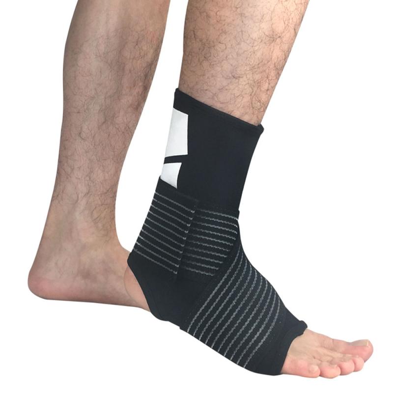 1 pc sportsankelbøyler kompresjonsstropp ermer støtter 3d vevd elastisk bandasje fot beskyttelsesutstyr treningsstudio Fitness #sd
