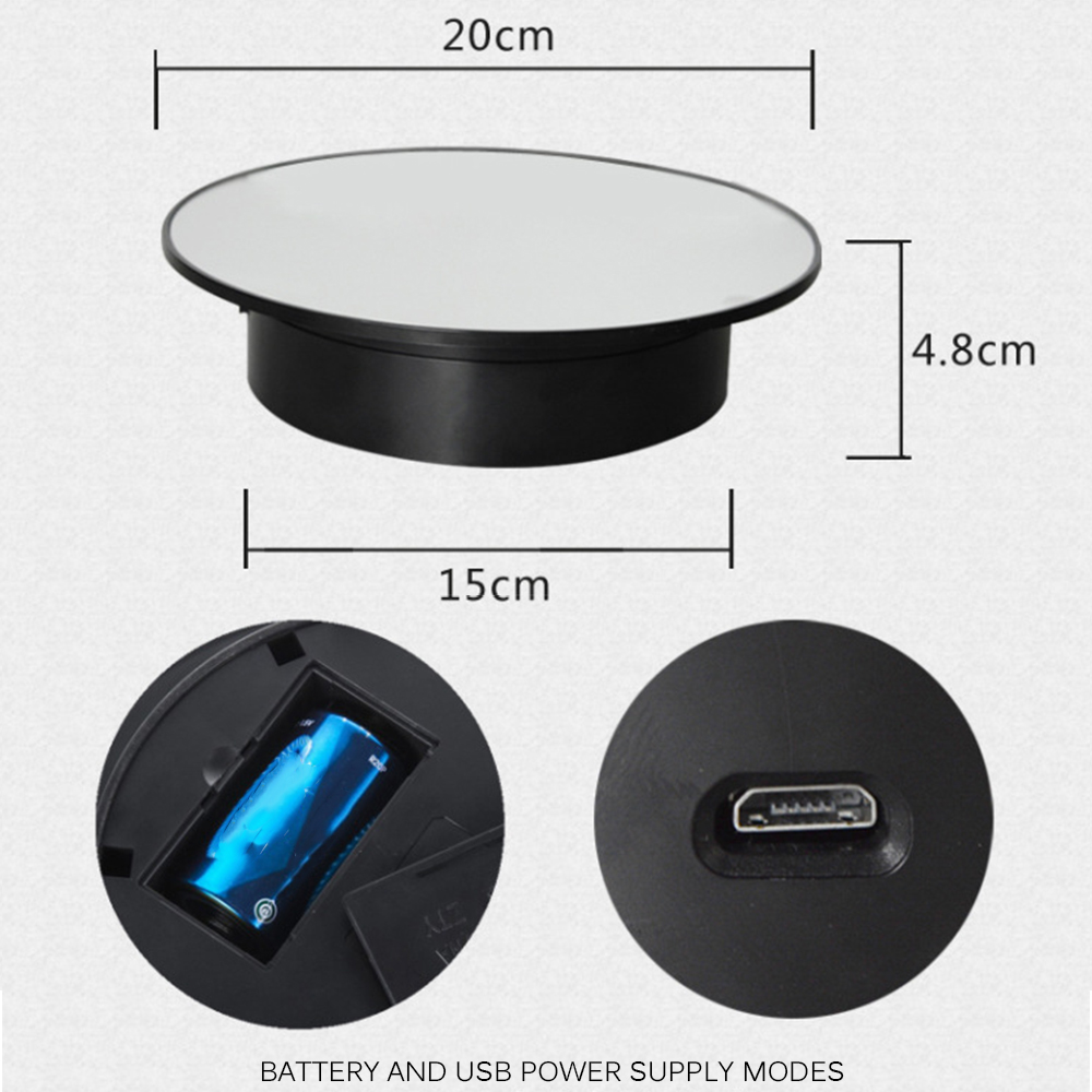 360 Degree Electric Rotary Table Display Stand Rotating Turntable For Photography Video Shooting Strong And Durable