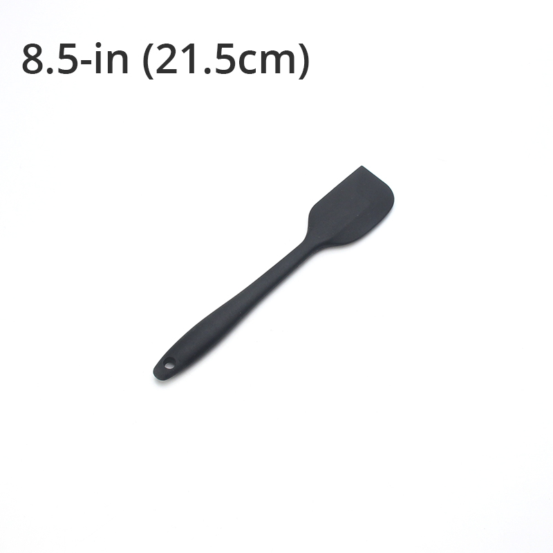 5-13 Pcs Siliconen Koken Tools Keukengerei Set Accessoires Met Opbergdoos Tong Spatel Met Houten Handvat Anti-aanbak kookgerei: Black Small Spatula