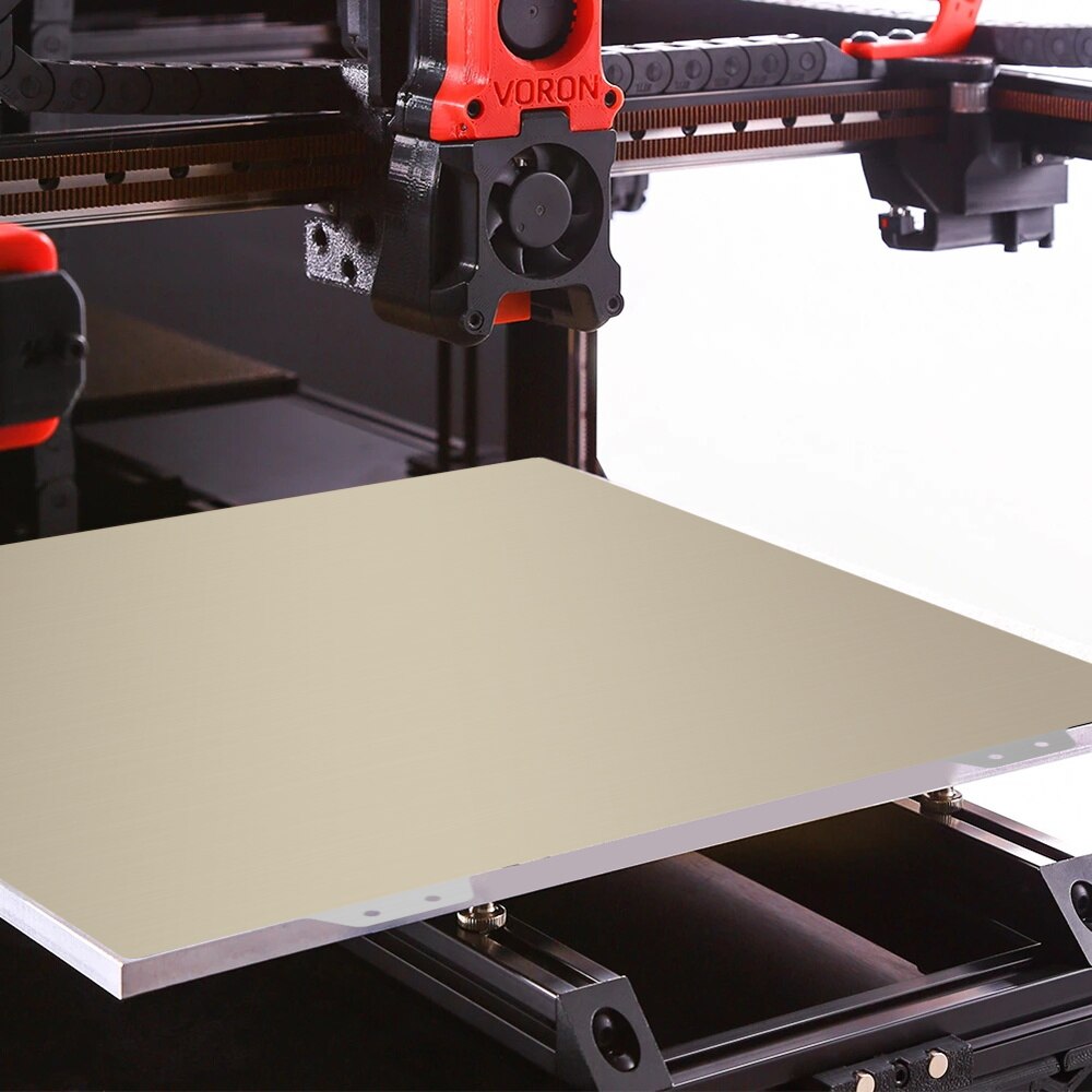 FYSETC 350x350mm PEI Flexplate Removal Spring Steel Sheet applied PEI Plate Sticker for Voron 350 V2 3D Printer Bed