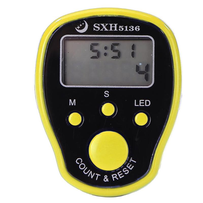 0-99999 pantalla LCD contador de dedos LED luminoso contador de Cuentas electrónico: C3