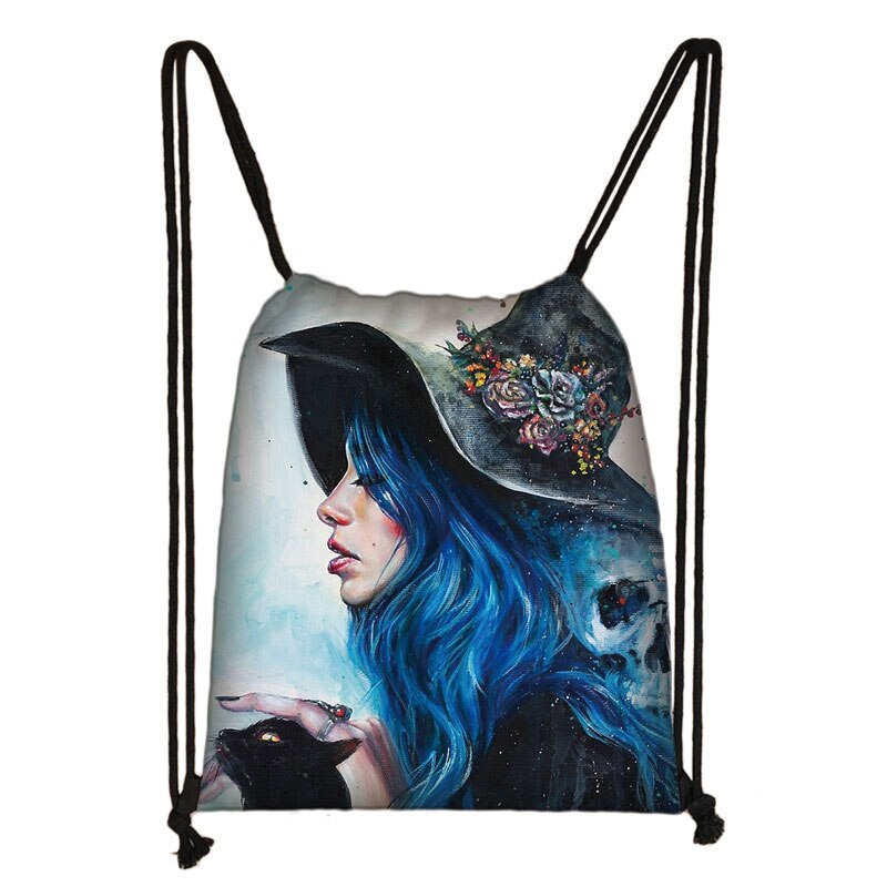 Mochila De Viaje de 666 / Satan / Witch Hocus Pocus para hombre y mujer, bolso de compras de lona, mochila de Estudiante: skdnw06