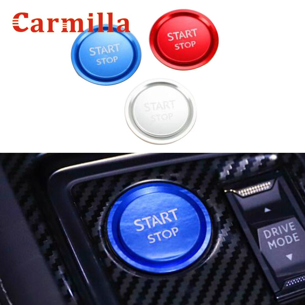 2 Pz/impostato auto Arresto di Inizio del Motore Accessori per Lo messa in piega di Accensione spingere Anelli di Copertura di Caso per Peugeot 5008 3008 408 508l 2008 308 4008