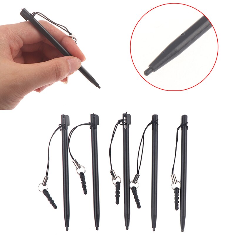 5Stck Resistiven berühren Bildschirm Stift Harte Spitze Stift Mit Staub Stecker Seil Für POS MP4