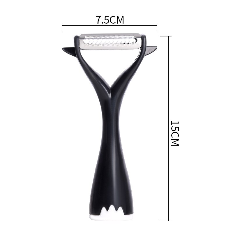 Groente Fruit Snijder Aardappel Rasp Slicer Komkommer Wortel Aardappel Meloen Dunschiller Keuken Gereedschap 2 In 1 Rasp Kool Shredder: black