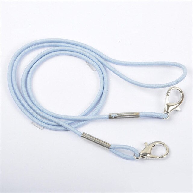 5 teile/los Polyester Maske Verlängerung Seil Mit Haken Einstellbare Maske Lanyard Maske Hängen Seil Handliche Bequem Rest Halter Seil Neue: Light blue