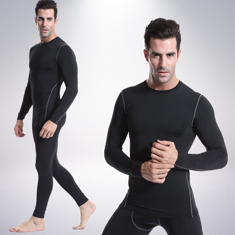 Men's Long Sleeve Running T-Shirt - Quick Dry UV Protection Fitness Top